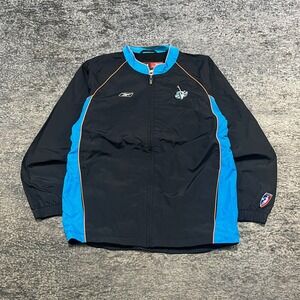 Vintage Cleveland Rockers Reebok Windbreaker Jacket Womens Medium Black WNBA